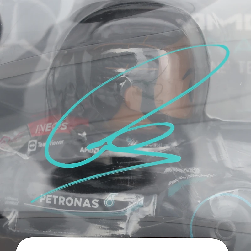 Figurine Funko Pop! en vinyle de la voiture n° 308 de Lewis Hamilton, écurie Mercedes-AMG Petronas F1, autographiée
