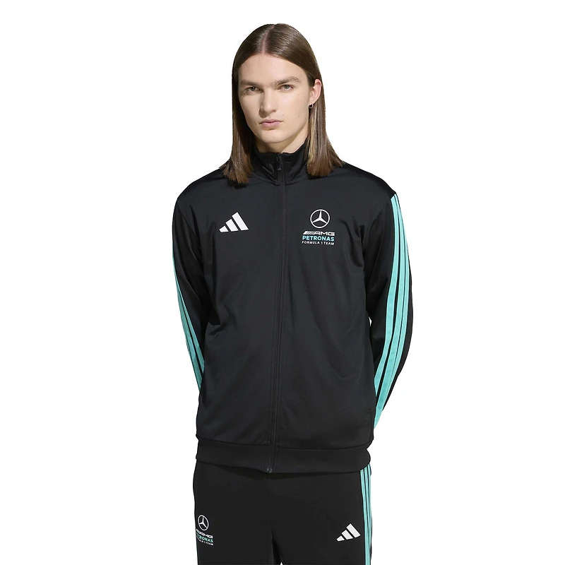 Men's adidas Black Mercedes-AMG Petronas F1 Team 2026 Alphaskin Full-Zip Track Jacket