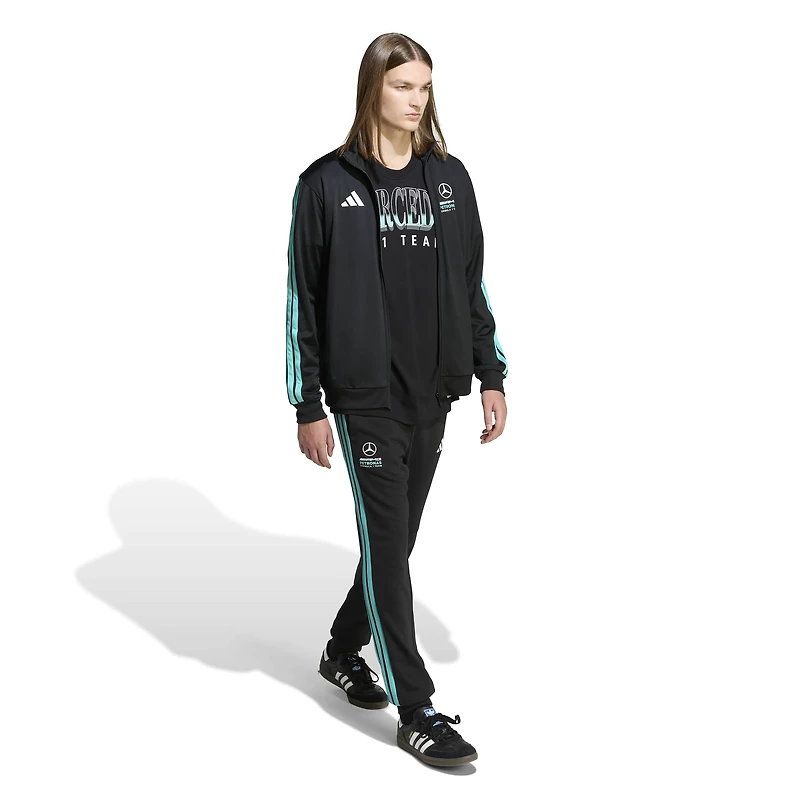 Veste de survêtement zippée intégrale adidas Alphaskin Mercedes-AMG Petronas F1 Team 2026 noire pour homme