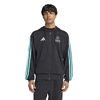 Men's adidas Black Mercedes-AMG Petronas F1 Team 2026 Alphaskin Full-Zip Tri-Blend Hoodie