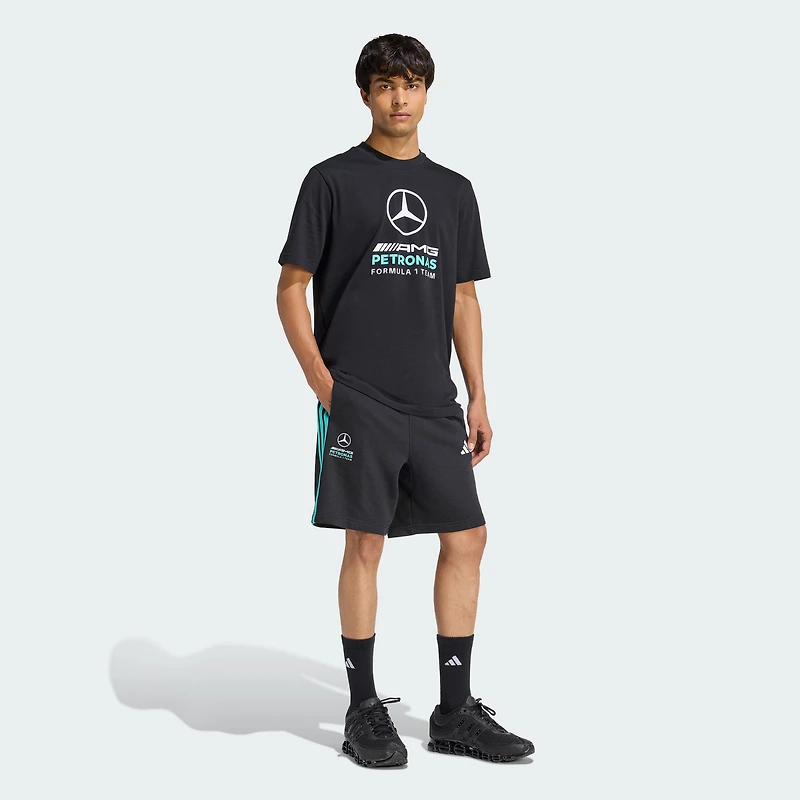 Short adidas noir Mercedes-AMG Petronas F1 Team 2026 Alphaskin Tri-Blend pour homme
