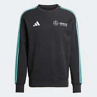 Men's adidas  Black Mercedes-AMG Petronas F1 Team Fan Wear DNA Alphaskin Pullover Sweatshirt