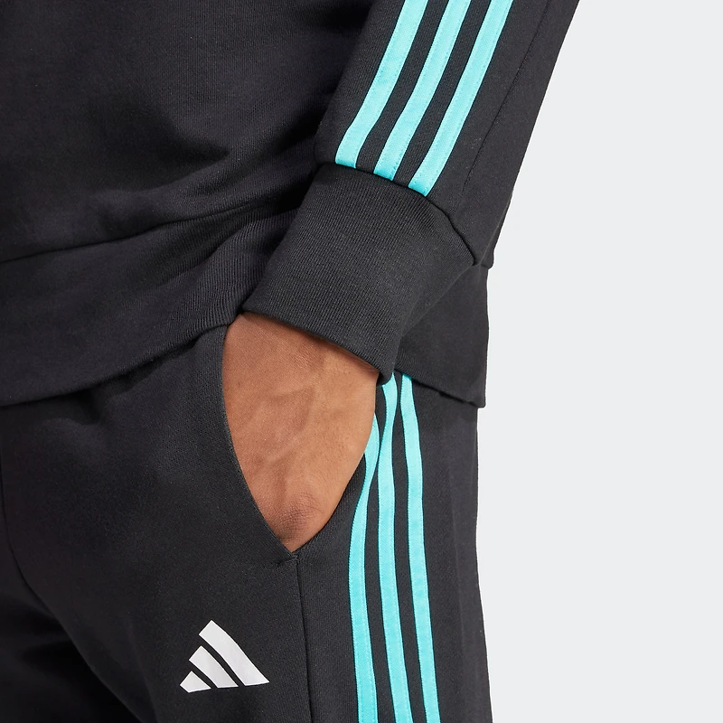 Men's adidas  Black Mercedes-AMG Petronas F1 Team Fan Wear DNA Alphaskin Pullover Sweatshirt