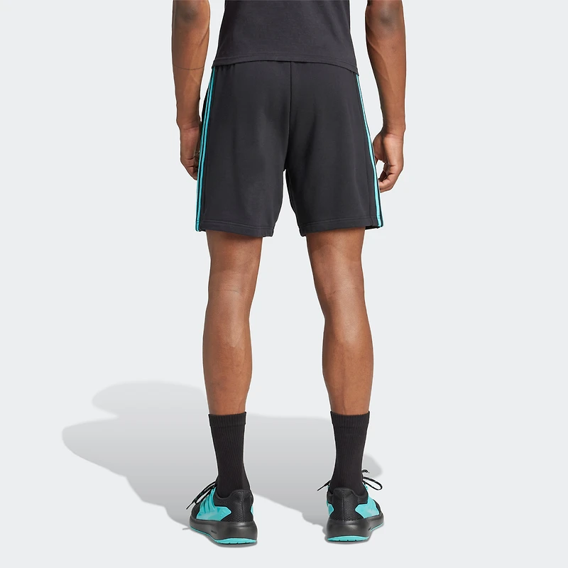 Short de survêtement adidas noir pour homme Mercedes-AMG Petronas F1 Team Fan Wear DNA Alphaskin