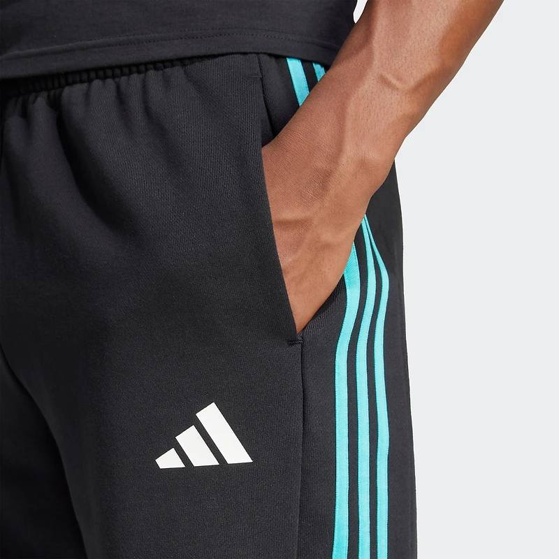 Short de survêtement adidas noir pour homme Mercedes-AMG Petronas F1 Team Fan Wear DNA Alphaskin