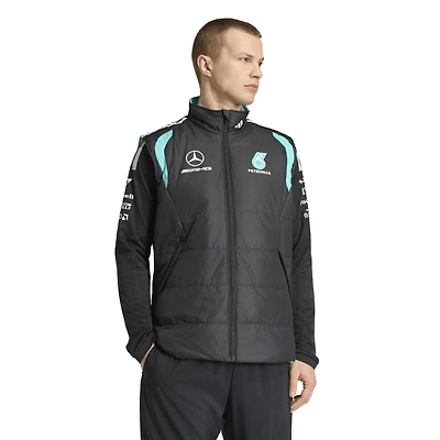 Men's adidas  Black Mercedes-AMG Petronas F1 Team Full-Zip climawarm Mechanics Vest