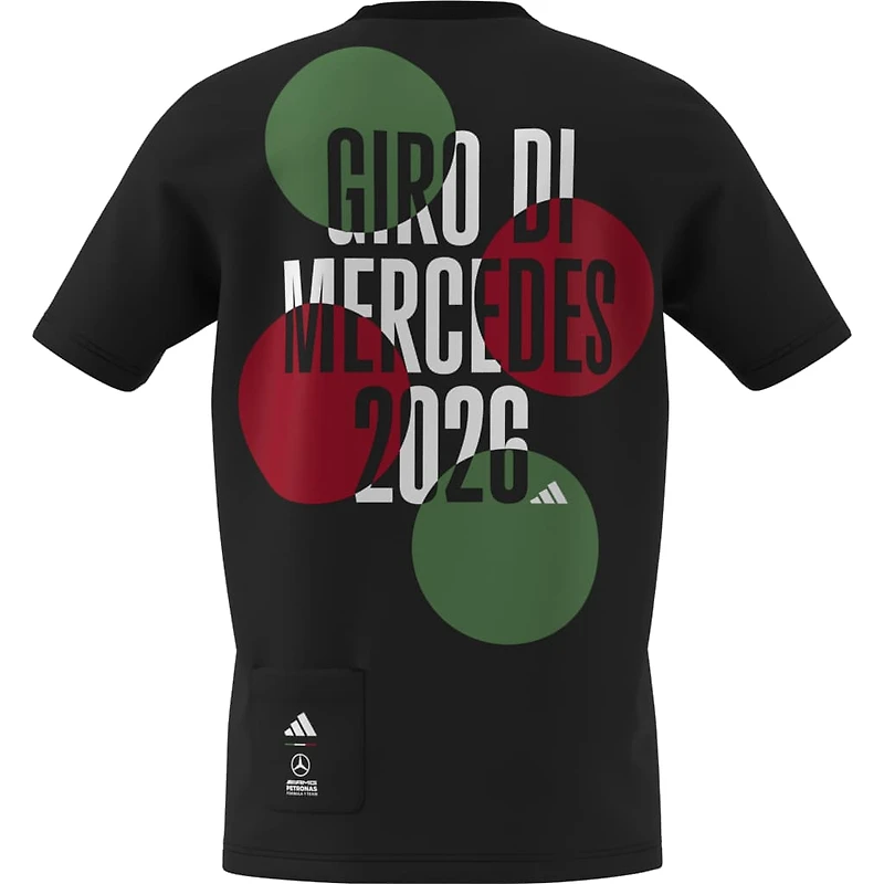 Men's adidas  Black Mercedes-AMG Petronas F1 Team Italy T-Shirt