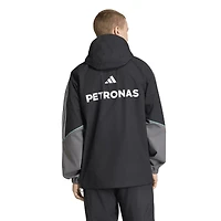 Men's adidas  Black Mercedes-AMG Petronas F1 Team Mechanics Full-Zip Rain Jacket
