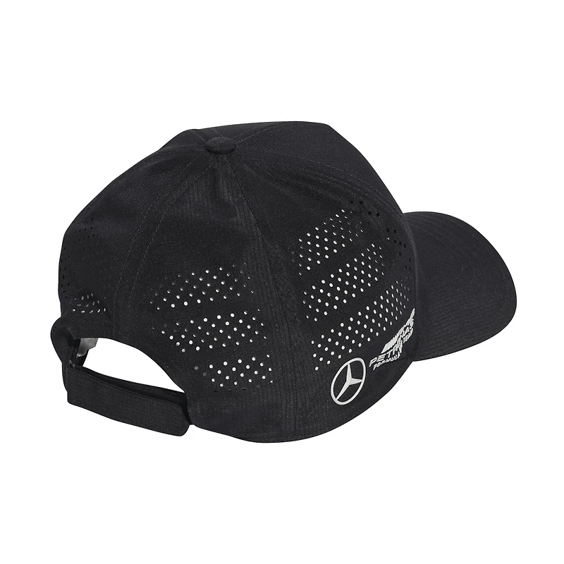 Men's adidas Black Mercedes-AMG Petronas F1 Team Team Wear Climacool Trucker Adjustable Hat