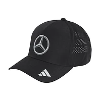 Men's adidas Black Mercedes-AMG Petronas F1 Team Team Wear Climacool Trucker Adjustable Hat