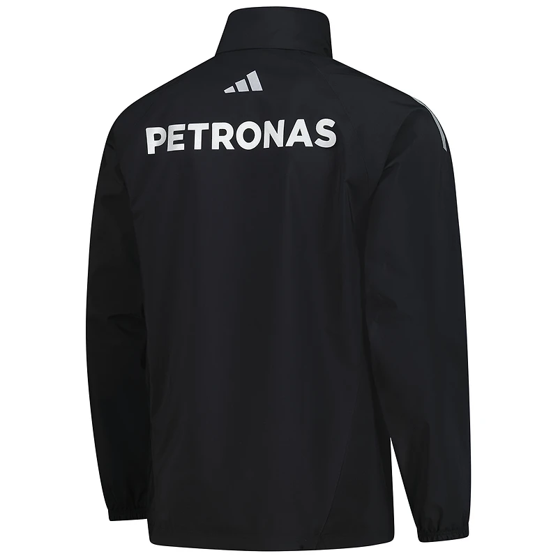 Veste zippée intégrale adidas noire pour homme de l'équipe Mercedes-AMG Petronas F1 Team Wear Mechanics