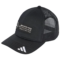 Casquette ajustable noire pour homme de l'équipe Mercedes-AMG Petronas F1 Team Wear Trucker adidas