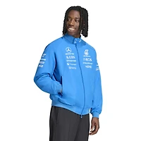 Men's adidas Blue Mercedes-AMG Petronas F1 Team Wonder Harrington Full-Zip Driver Jacket