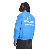 Men's adidas Blue Mercedes-AMG Petronas F1 Team Wonder Harrington Full-Zip Driver Jacket