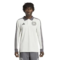 Men's adidas  Cream Mercedes-AMG Petronas F1 Team Silver Arrows Icon Long Sleeve Polo