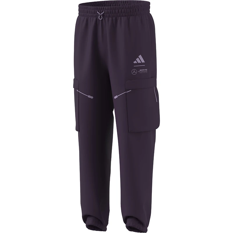 Men's adidas  Dark Purple Mercedes-AMG Petronas F1 Team Premium Woven Cargo Pants