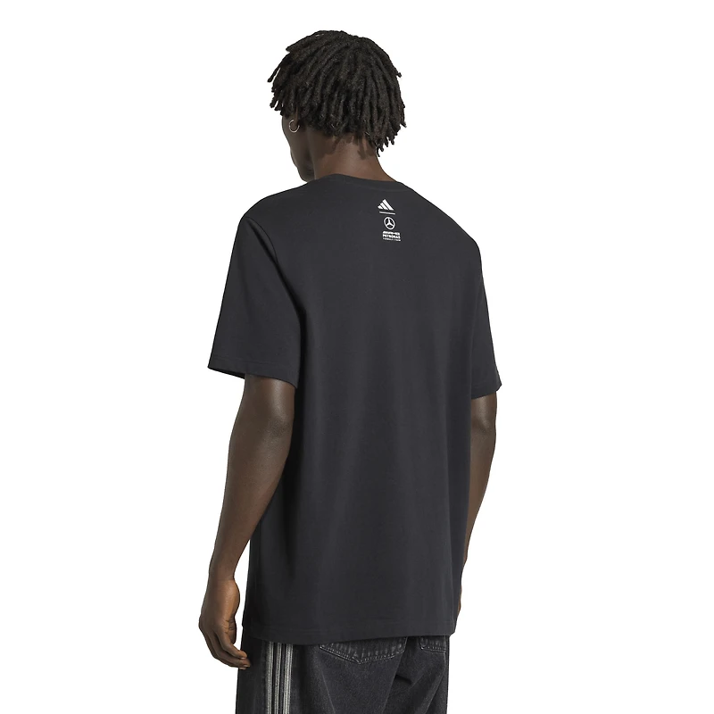 Men's adidas George Russell Black Mercedes-AMG Petronas F1 Team Graphic T-Shirt