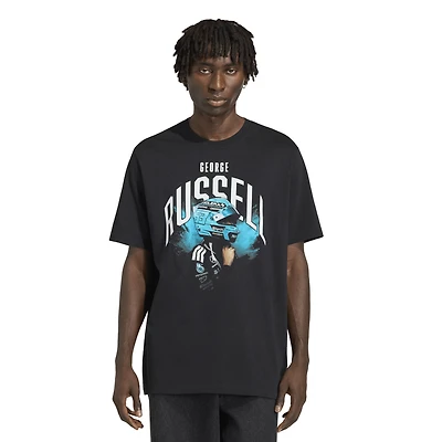 Men's adidas George Russell Black Mercedes-AMG Petronas F1 Team Graphic T-Shirt