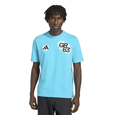 Men's adidas George Russell Blue Mercedes-AMG Petronas F1 Team Name & Number T-Shirt