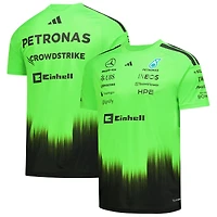 T-shirt adidas vert pour homme Mercedes-AMG Petronas F1 Team Setup