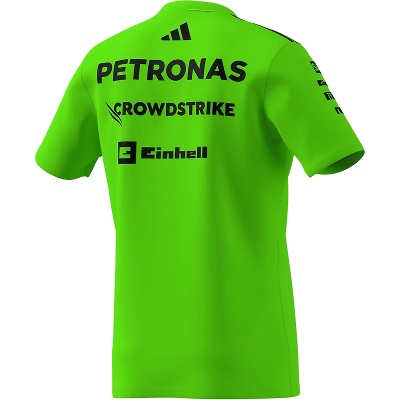 Men's adidas Green Mercedes-AMG Petronas F1 Team Wear Set Up T-Shirt