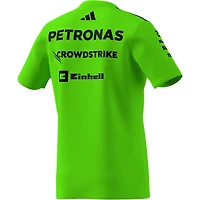 Men's adidas  Green Mercedes-AMG Petronas F1 Team Wear Set Up T-Shirt