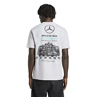 T-shirt graphique adidas Heather Gray Mercedes-AMG Petronas F1 Team pour homme