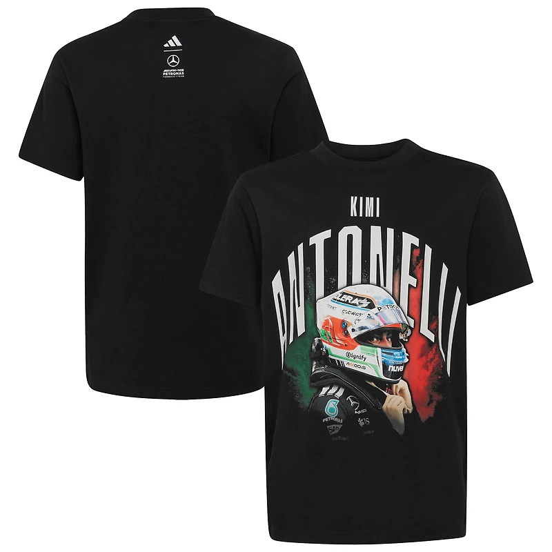 Men's adidas Kimi Antonelli Black Mercedes-AMG Petronas F1 Team Graphic T-Shirt