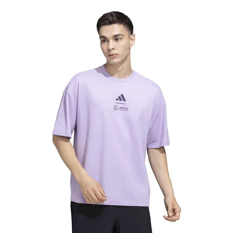Men's adidas Purple Mercedes-AMG Petronas F1 Team Premium Woven T-Shirt
