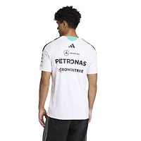 Maillot réplique de pilote adidas blanc Mercedes-AMG Petronas F1 Team 2026 pour homme