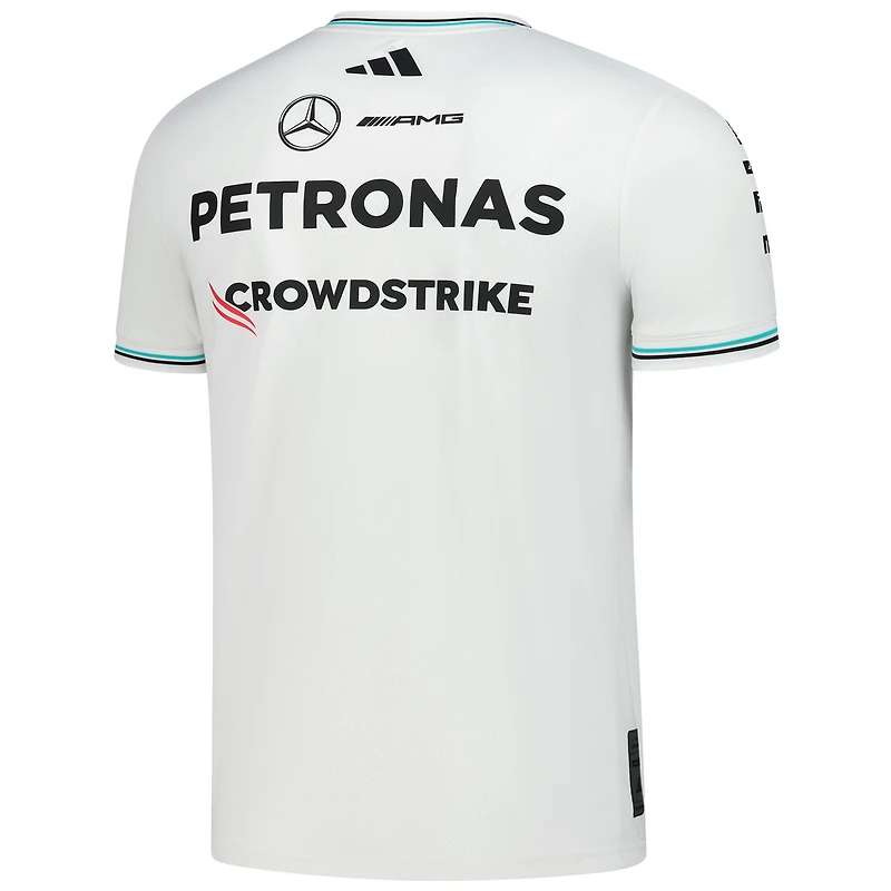 Men's adidas White Mercedes-AMG Petronas F1 Team AEROREADY Driver Wear Authentic Jersey