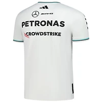 Men's adidas  White Mercedes-AMG Petronas F1 Team AEROREADY Driver Wear Authentic Jersey