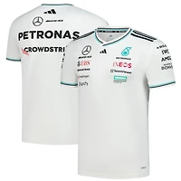 Men's adidas  White Mercedes-AMG Petronas F1 Team AEROREADY Driver Wear Authentic Jersey
