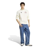 Sweat-shirt adidas blanc pour homme Mercedes-AMG Petronas F1 Team Silver Arrows Since 1954