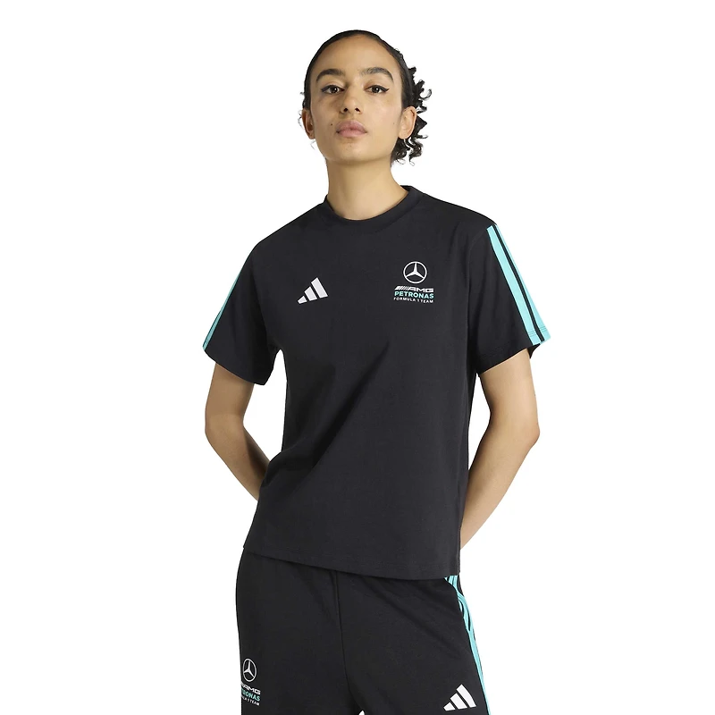 T-shirt adidas Alphaskin noir pour femme Mercedes-AMG Petronas F1 Team 2026