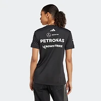 Women's adidas Black Mercedes-AMG Petronas F1 Team Driver Wear Replica Jersey