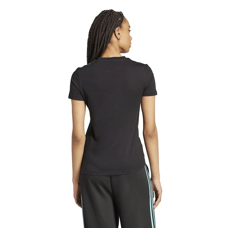 Women's adidas Black Mercedes-AMG Petronas F1 Team Fan Wear DNA Alphaskin T-Shirt