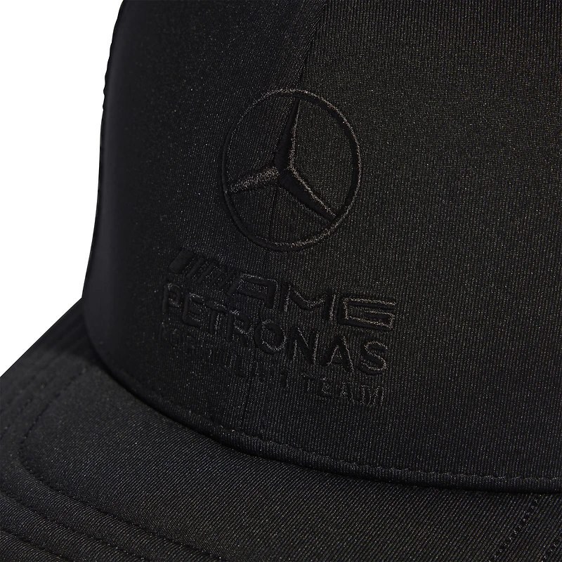 Women's adidas Black Mercedes-AMG Petronas F1 Team Night Trucker Adjustable Hat