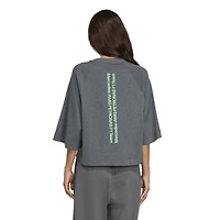 T-shirt court oversize raglan premium adidas Graphite Mercedes-AMG Petronas F1 Team pour femme