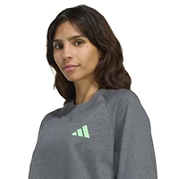 T-shirt court oversize raglan premium adidas Graphite Mercedes-AMG Petronas F1 Team pour femme