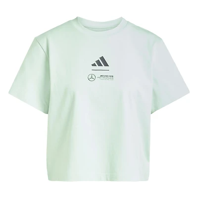 Women's adidas Green Mercedes-AMG Petronas F1 Team Fan Wear Premium Cropped T-Shirt