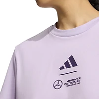 Women's adidas  Purple Mercedes-AMG Petronas F1 Team Premium Woven Crop Top