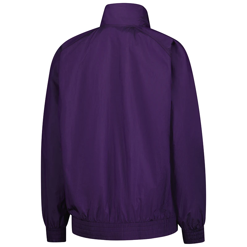 Veste de survêtement adidas violette Mercedes-AMG Petronas F1 Team Premium tissée à fermeture éclair intégrale pour femme
