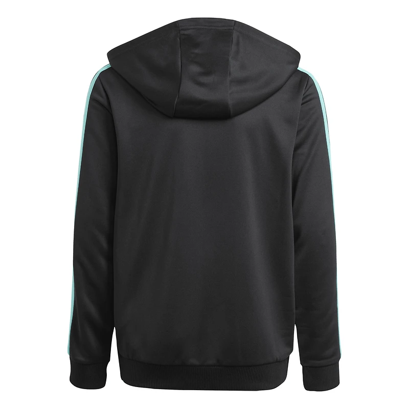 Sweat à capuche zippé noir adidas pour jeune Mercedes-AMG Petronas F1 Team DNA Alphaskin