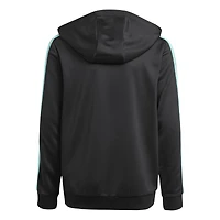 Sweat à capuche zippé noir adidas pour jeune Mercedes-AMG Petronas F1 Team DNA Alphaskin