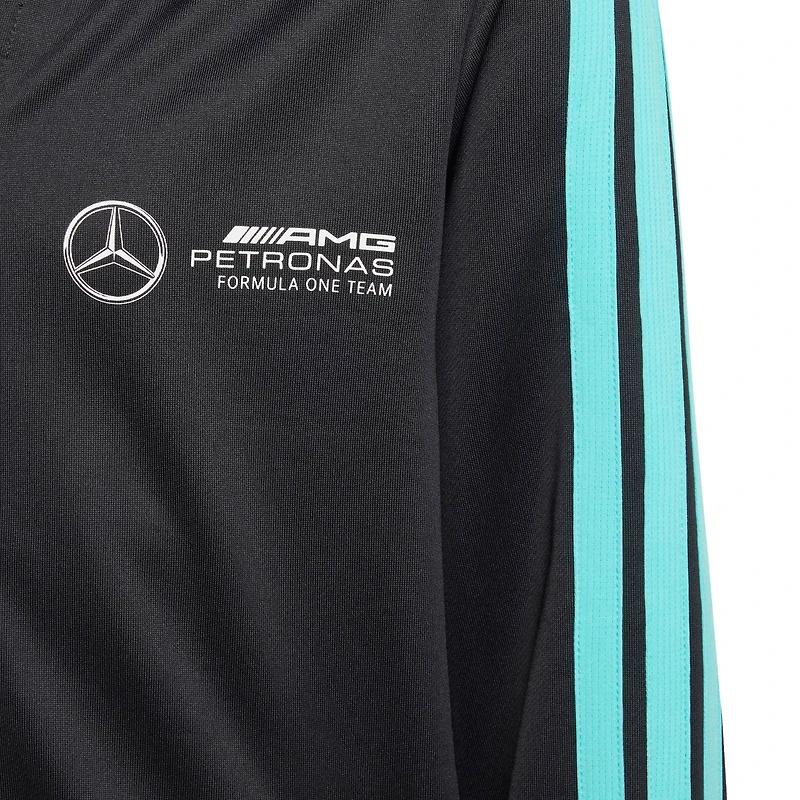 Sweat à capuche zippé noir adidas pour jeune Mercedes-AMG Petronas F1 Team DNA Alphaskin