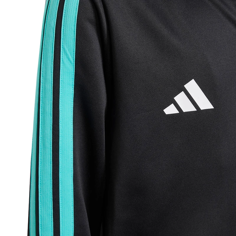 Sweat à capuche zippé noir adidas pour jeune Mercedes-AMG Petronas F1 Team DNA Alphaskin