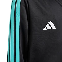 Sweat à capuche zippé noir adidas pour jeune Mercedes-AMG Petronas F1 Team DNA Alphaskin