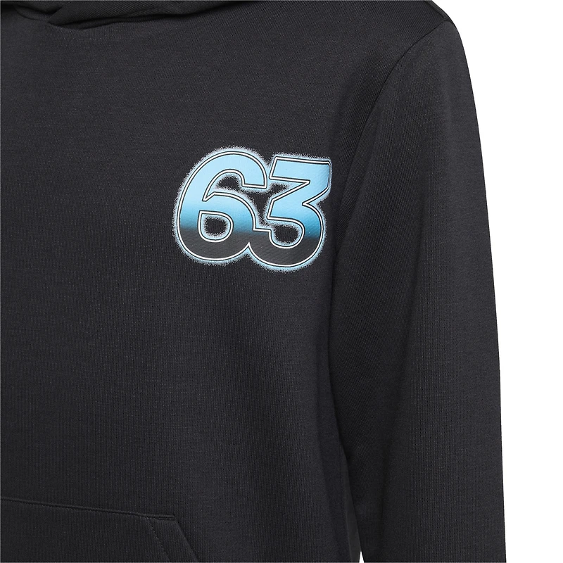 Youth adidas George Russell Black Mercedes-AMG Petronas F1 Team Driver Wear Graphic Pullover Hoodie