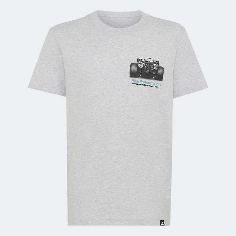Youth adidas Gray Mercedes-AMG Petronas F1 Team Graphic T-Shirt